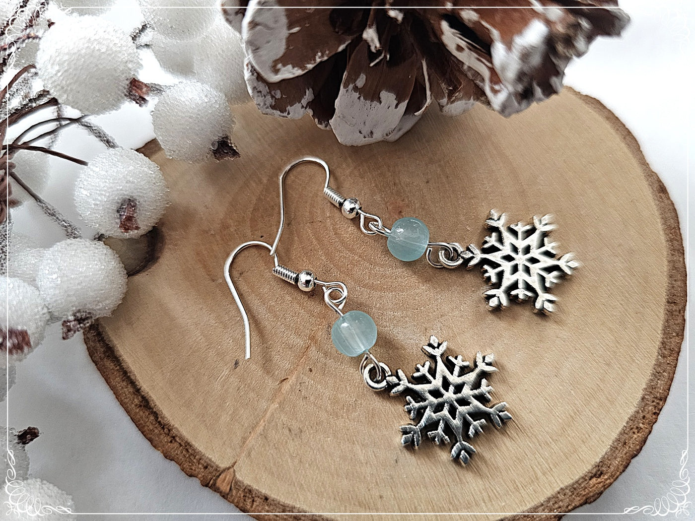 Boucles d'oreilles "Flocons"