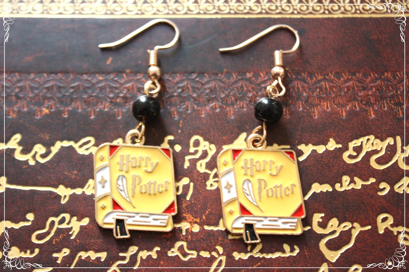 Boucles d'oreilles style "Harry Potter - Livres - Robes - Plateforme 9 3/4"