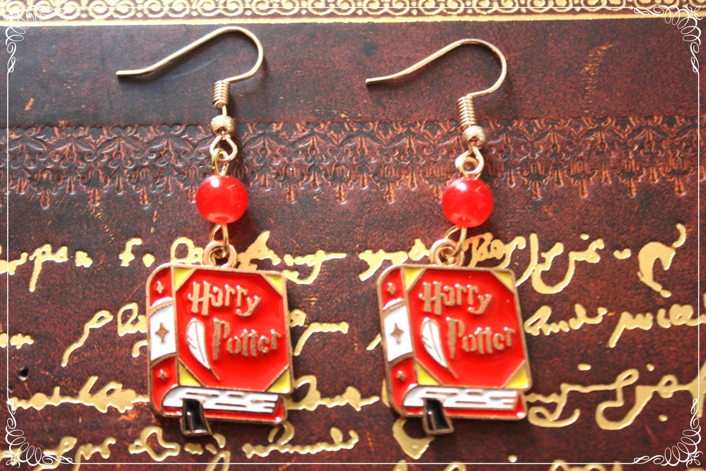 Boucles d'oreilles style "Harry Potter - Livres - Robes - Plateforme 9 3/4"
