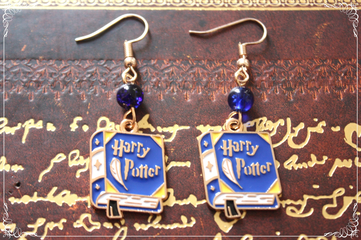 Boucles d'oreilles style "Harry Potter - Livres - Robes - Plateforme 9 3/4"