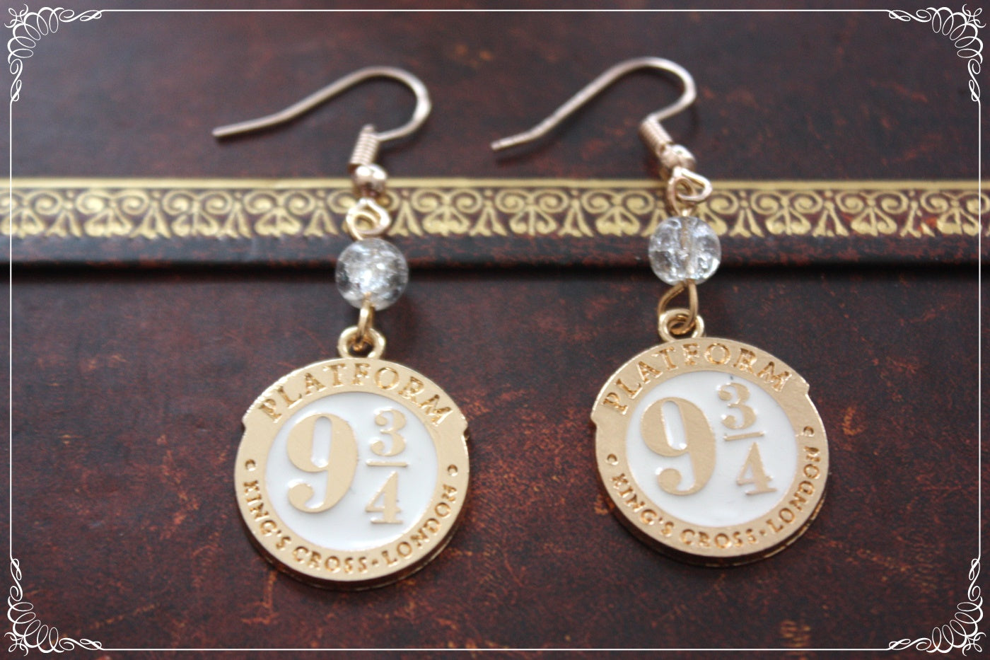 Boucles d'oreilles style "Harry Potter - Livres - Robes - Plateforme 9 3/4"