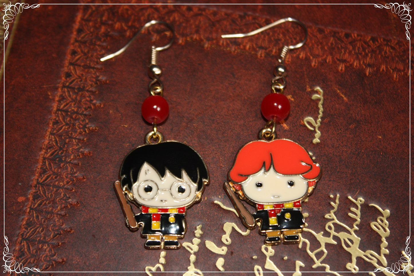 Boucles d'oreilles style "Harry Potter"