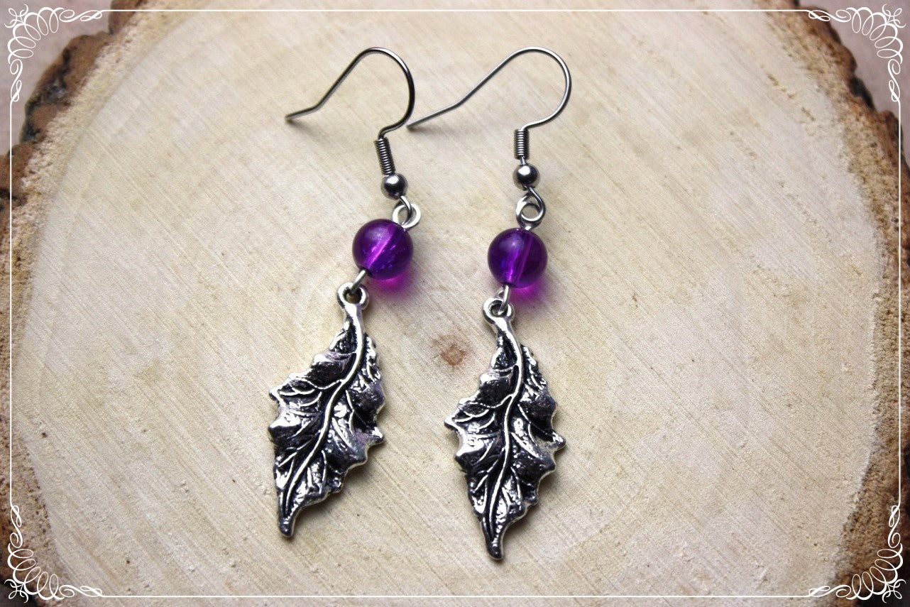 Boucles d'oreilles "Feuilles"
