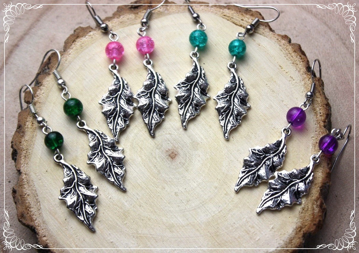 Boucles d'oreilles "Feuilles"