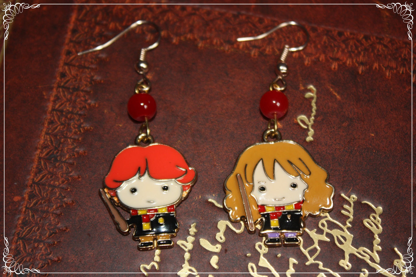 Boucles d'oreilles style "Harry Potter"