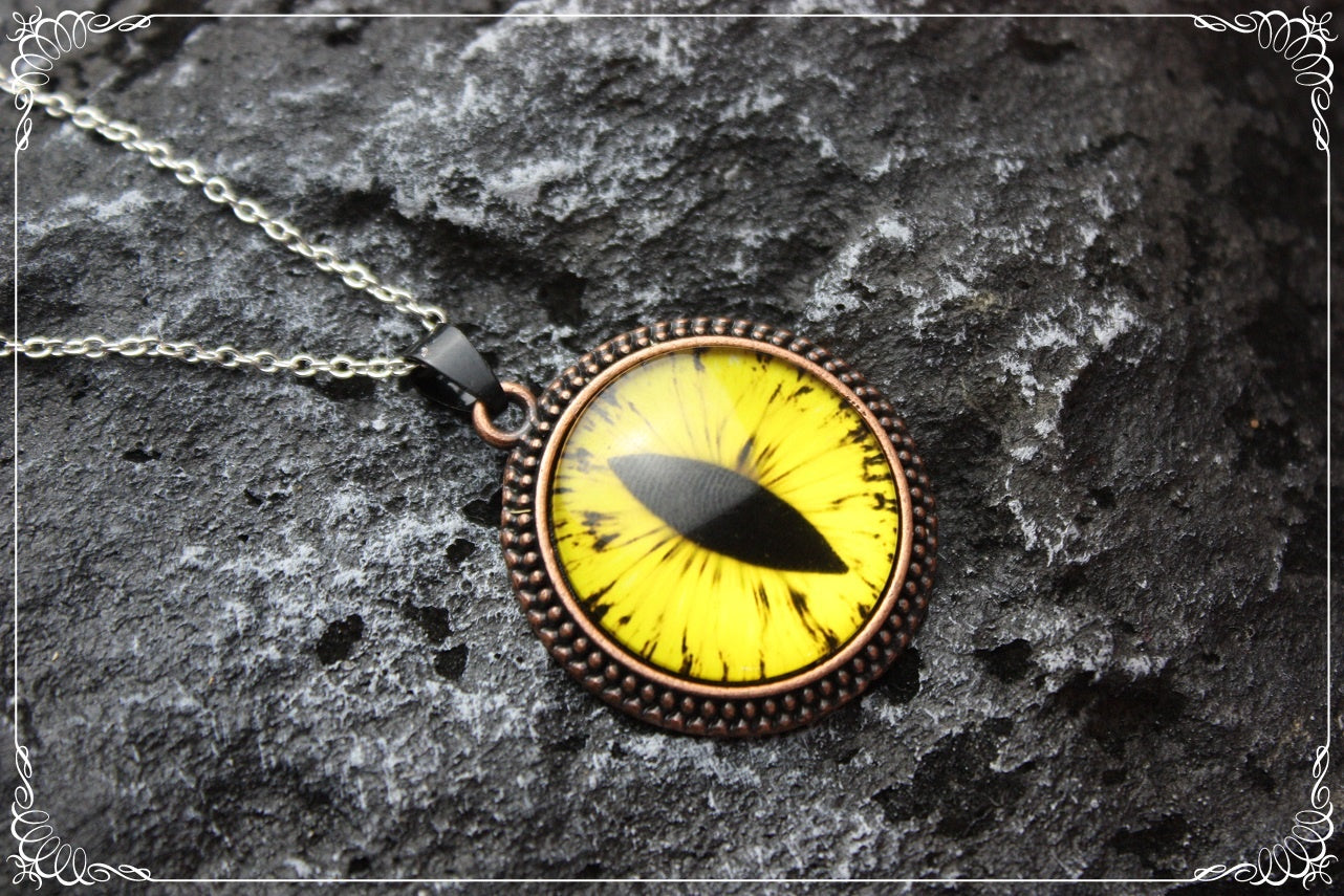 Pendentifs "Oeil de dragon - Cuivre"