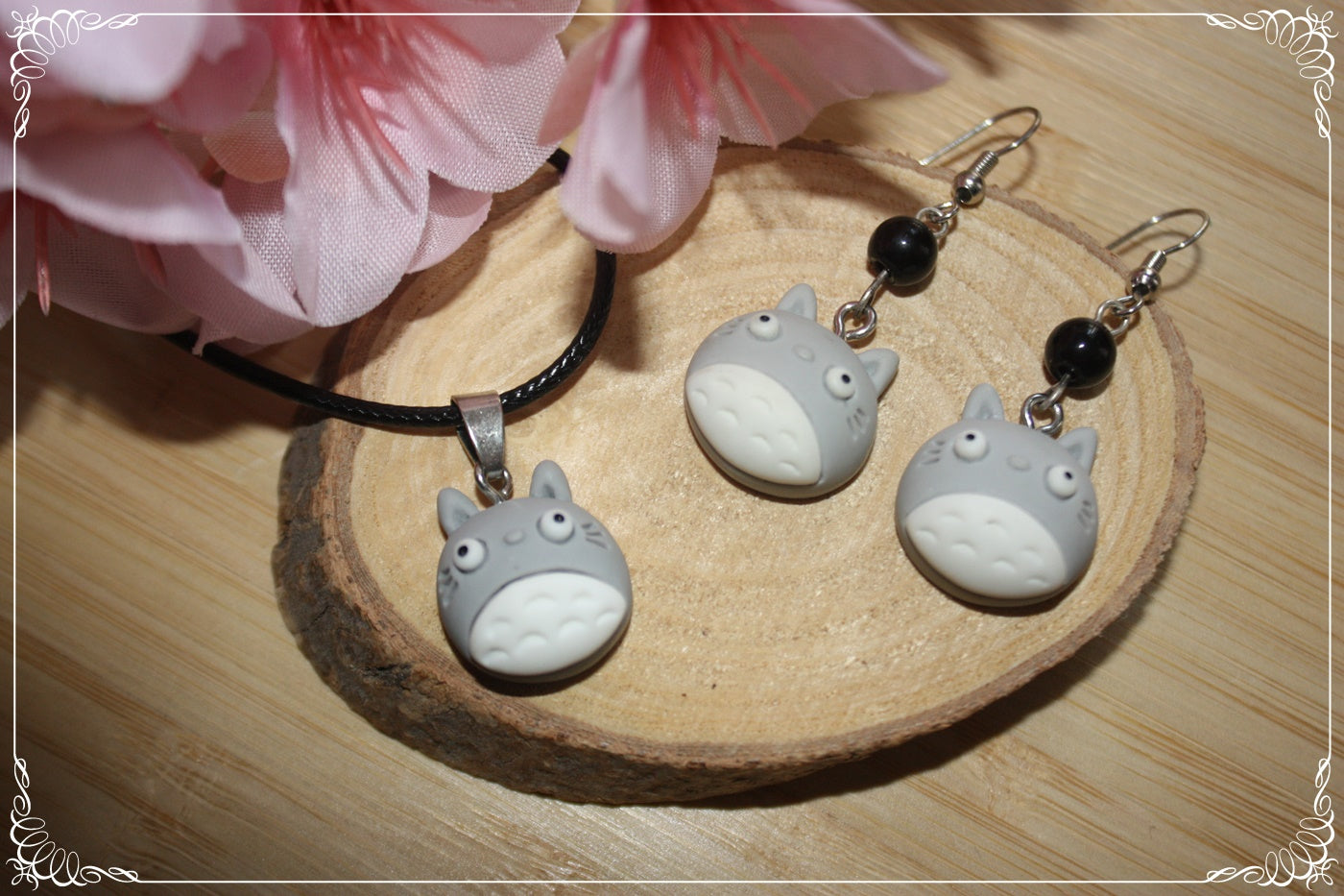 Boucles d'oreilles "Totoro"