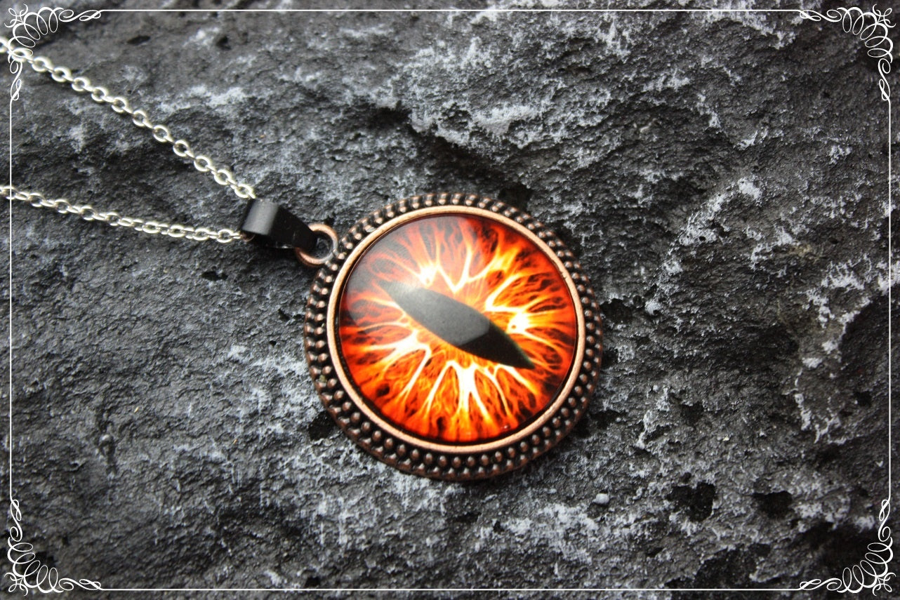 Pendentifs "Oeil de dragon - Cuivre"