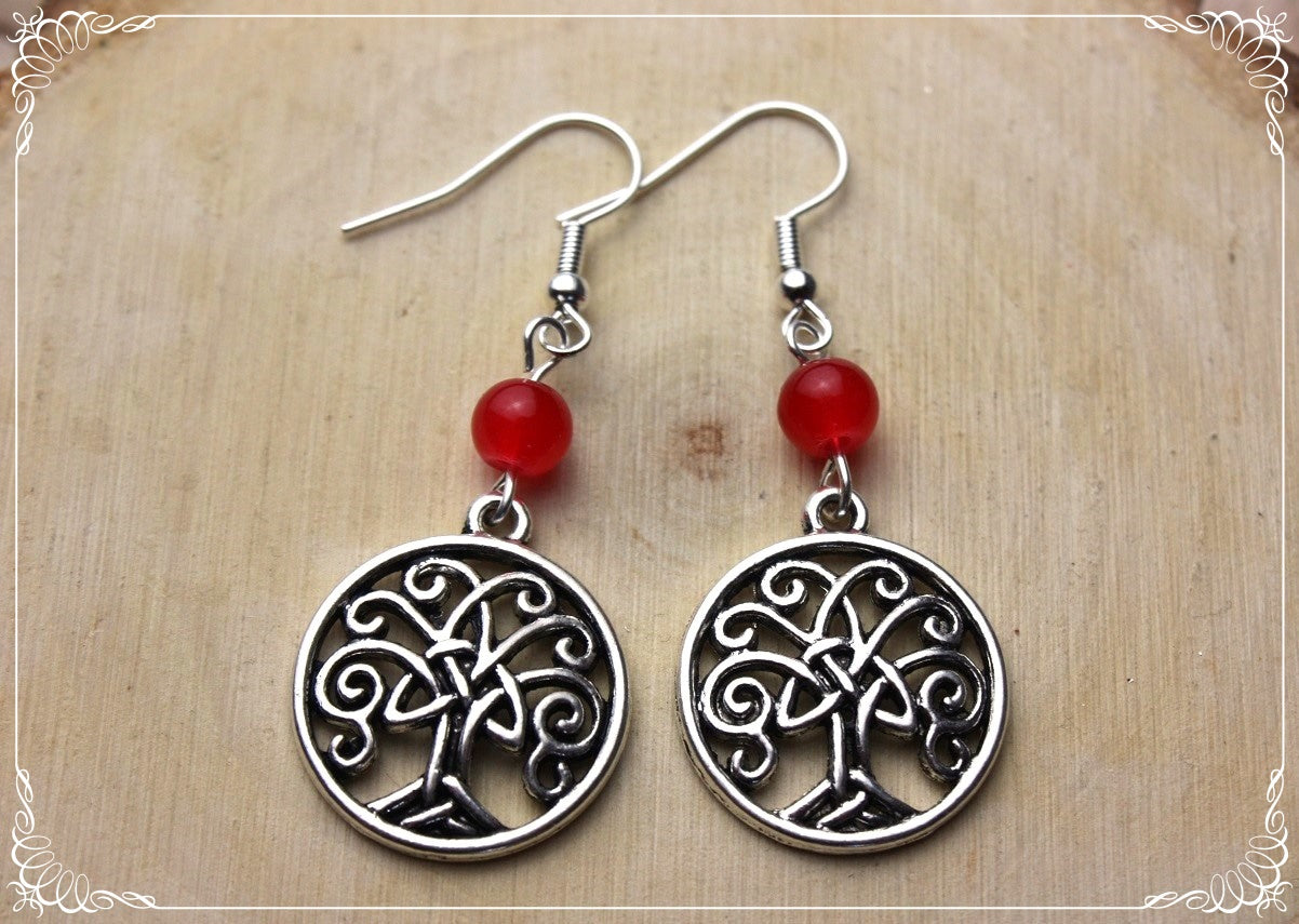 Boucles d'oreilles "Arbres celtiques"