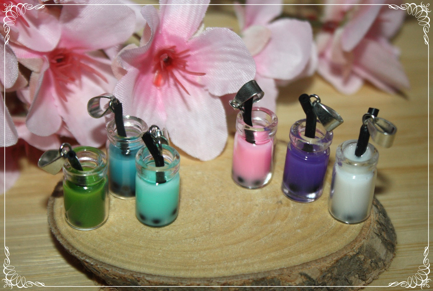 Pendentifs "Bubble Tea"