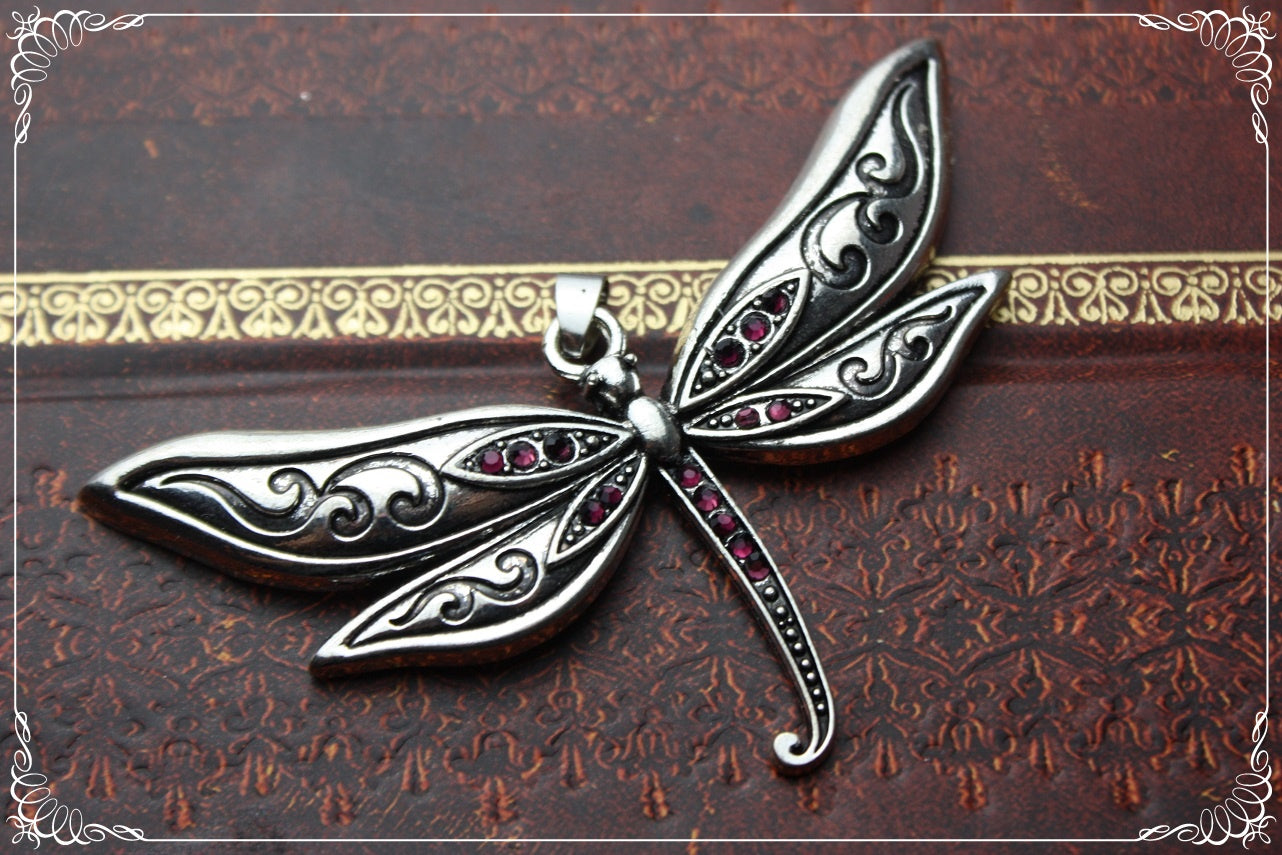 Pendentifs "Libellules argentées"