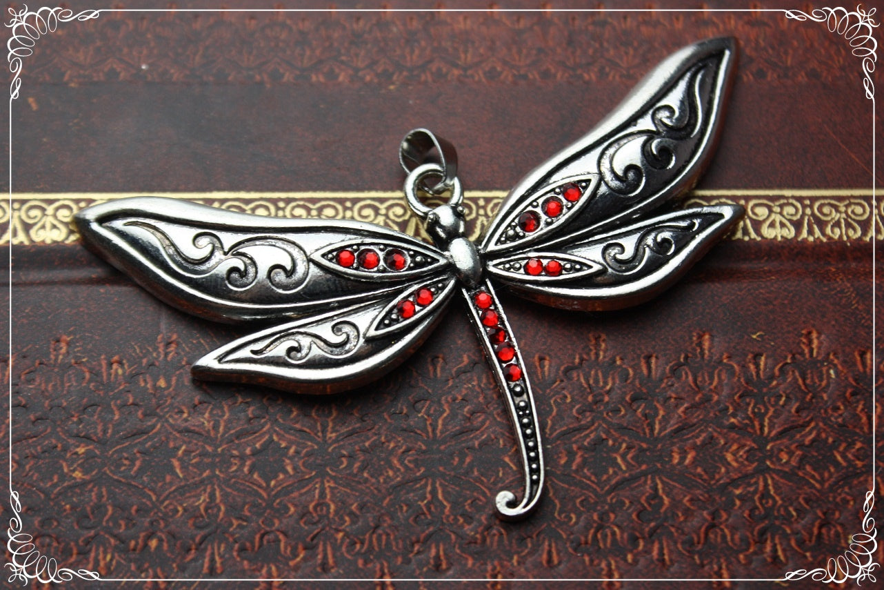 Pendentifs "Libellules argentées"