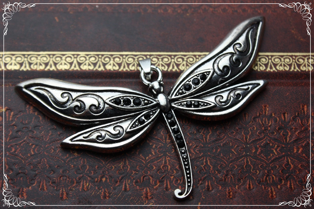 Pendentifs "Libellules argentées"