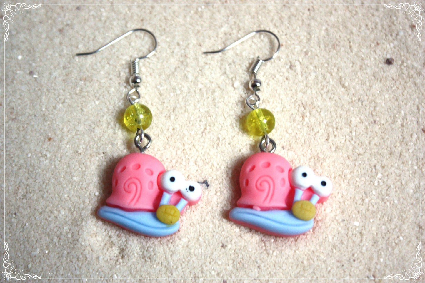 Boucles d'oreilles style "Bob l'éponge"