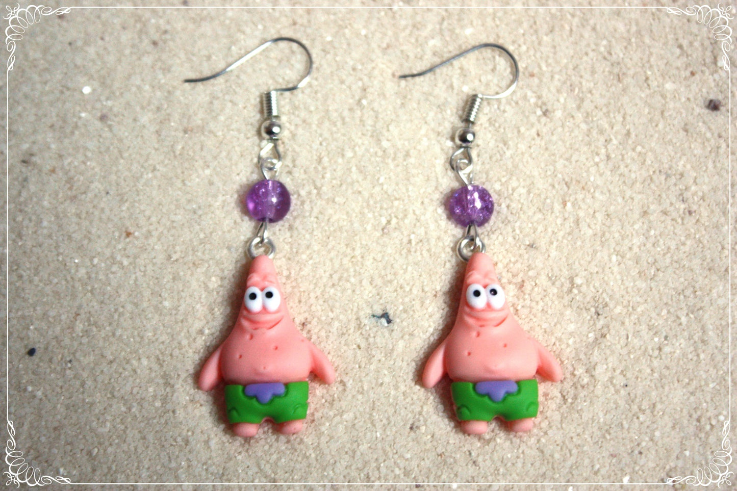 Boucles d'oreilles style "Bob l'éponge"