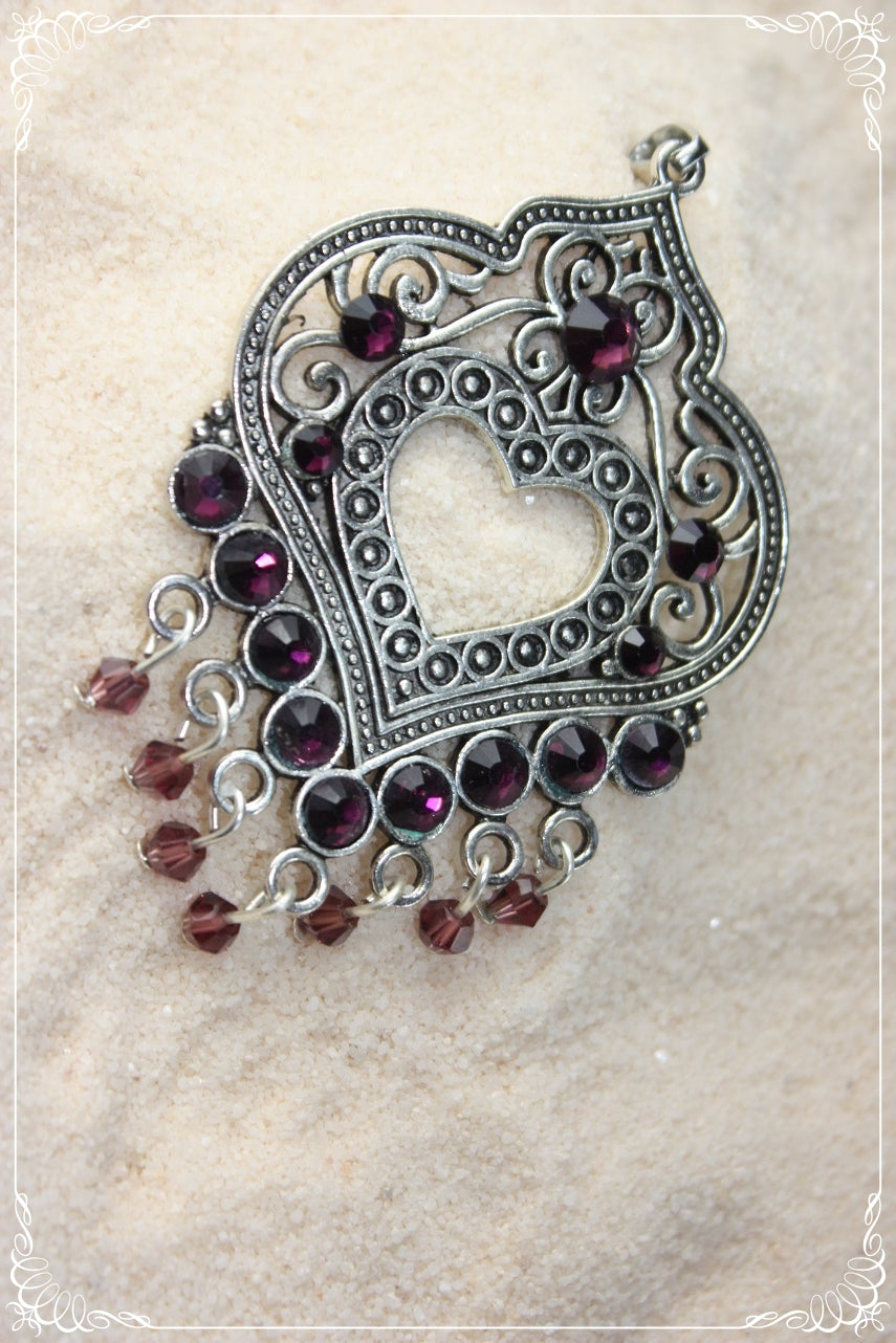 Pendentifs orientalisants "Coeurs"