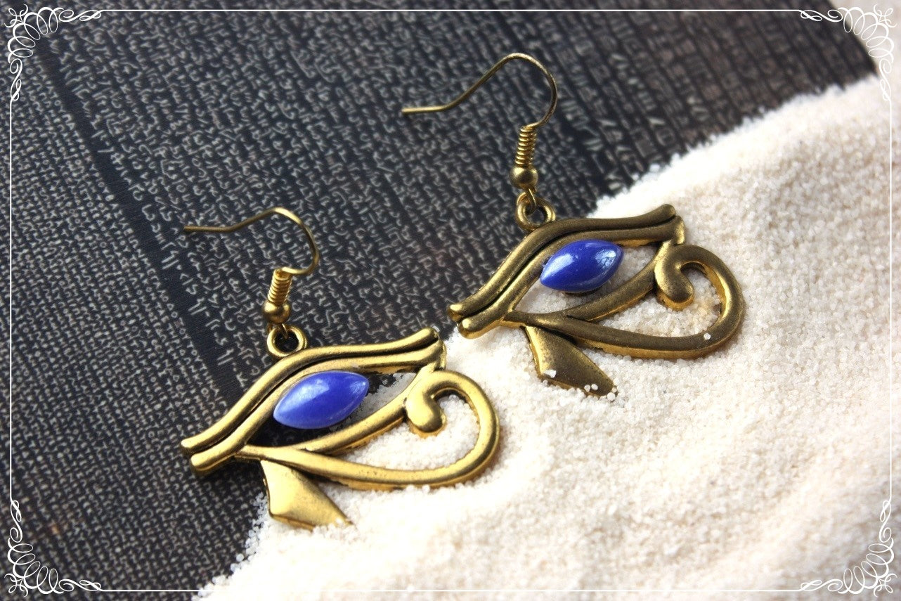 Boucles d'oreilles "Egypte - Oeil d'Horus"