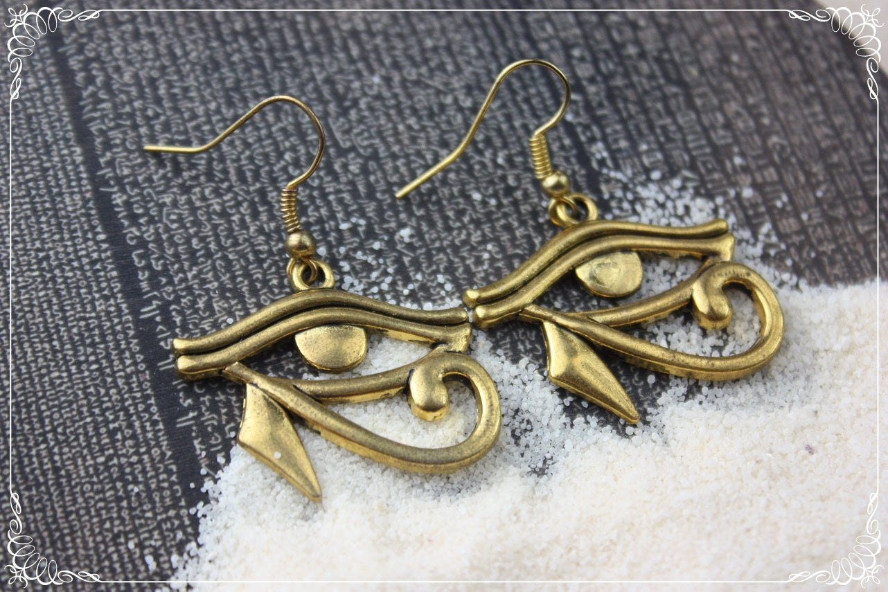 Boucles d'oreilles "Egypte - Oeil d'Horus"
