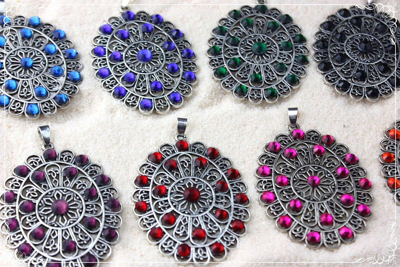 Pendentifs orientalisants "Ovales"