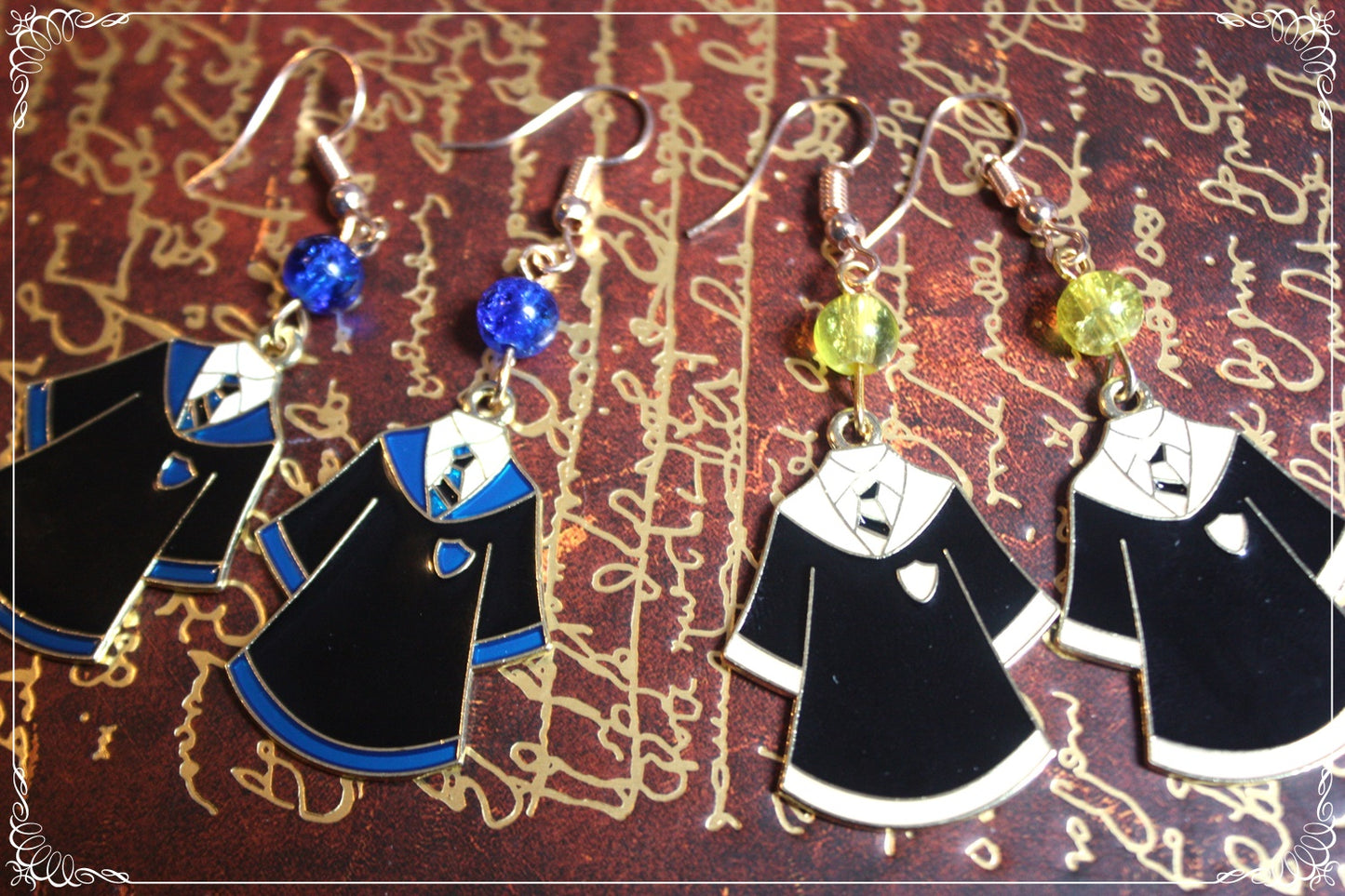 Boucles d'oreilles style "Harry Potter - Livres - Robes - Plateforme 9 3/4"