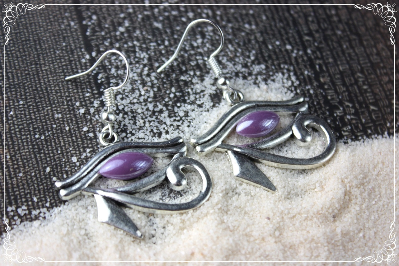 Boucles d'oreilles "Egypte - Oeil d'Horus"
