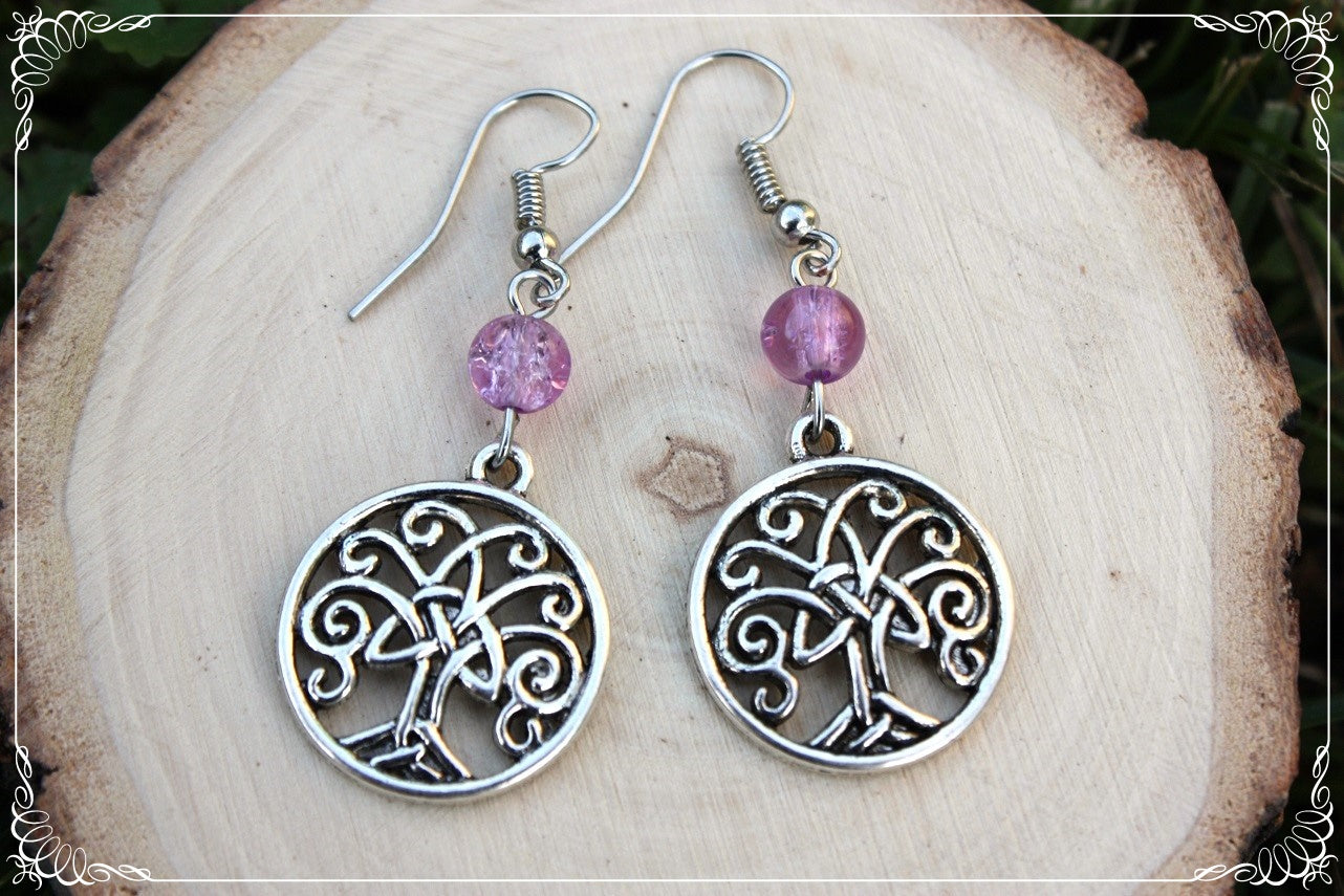 Boucles d'oreilles "Arbres celtiques"