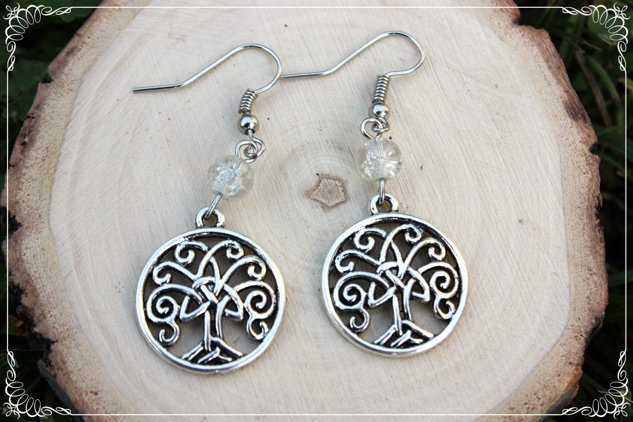 Boucles d'oreilles "Arbres celtiques"