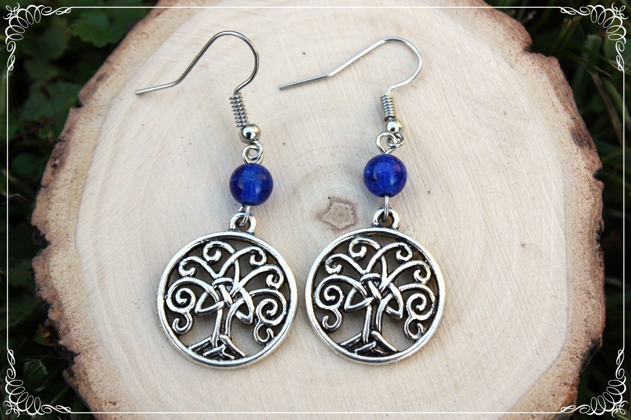 Boucles d'oreilles "Arbres celtiques"