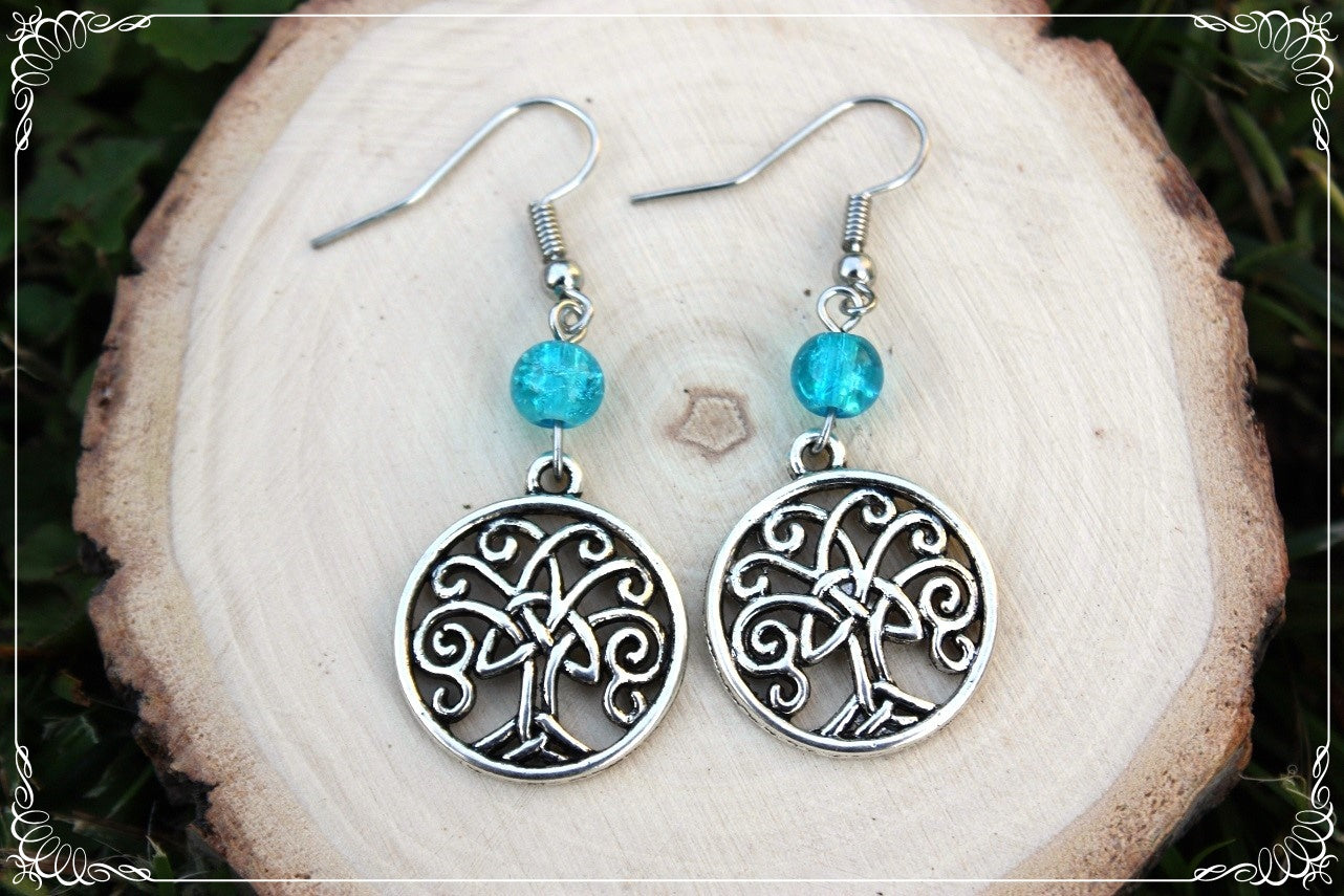 Boucles d'oreilles "Arbres celtiques"