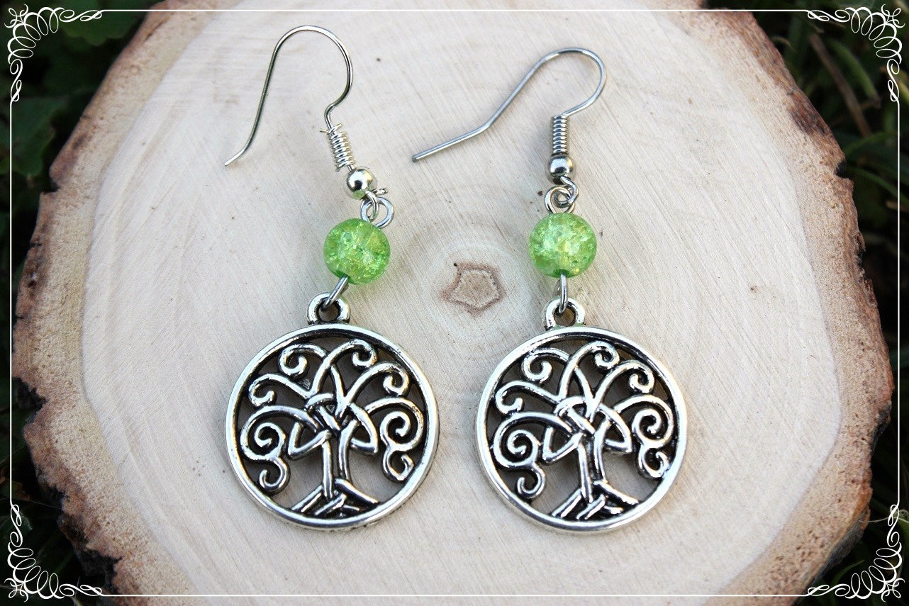 Boucles d'oreilles "Arbres celtiques"