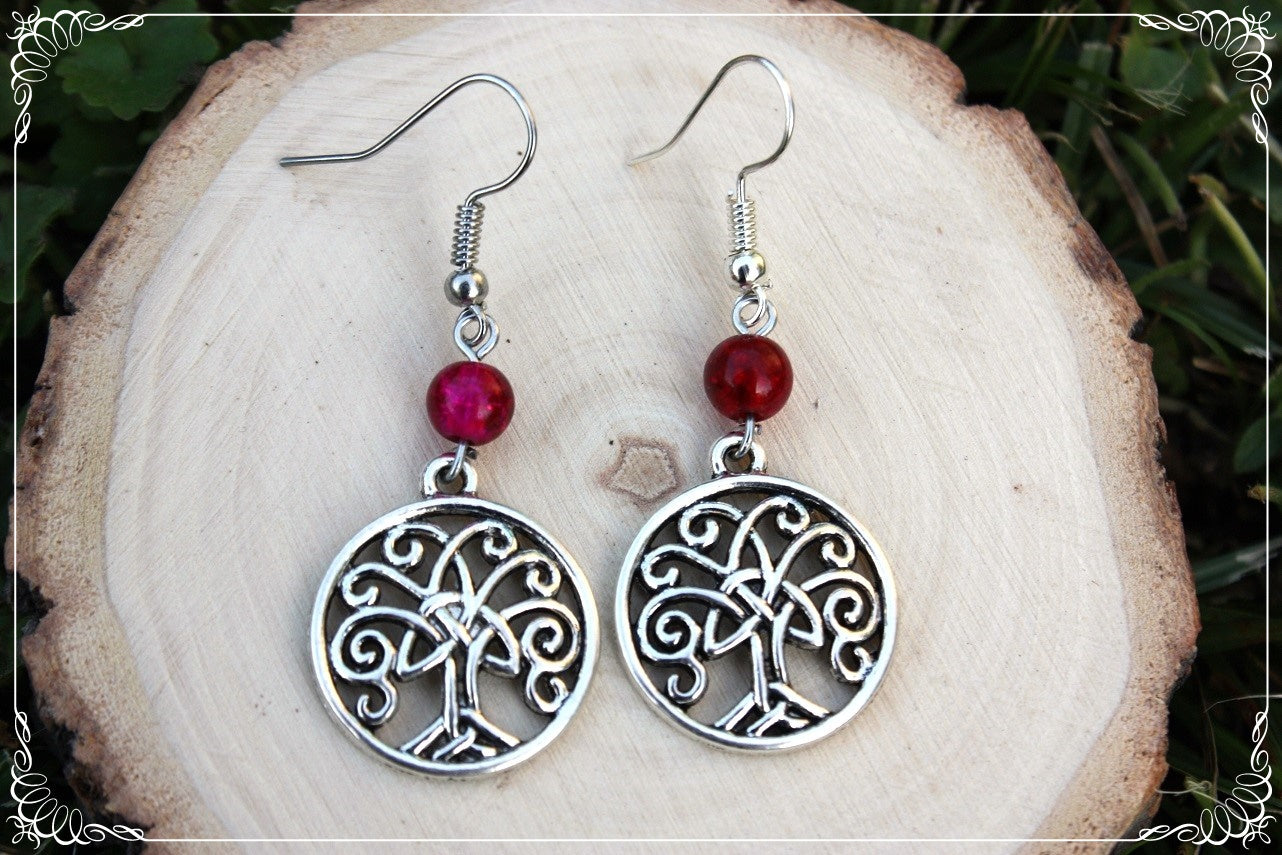 Boucles d'oreilles "Arbres celtiques"
