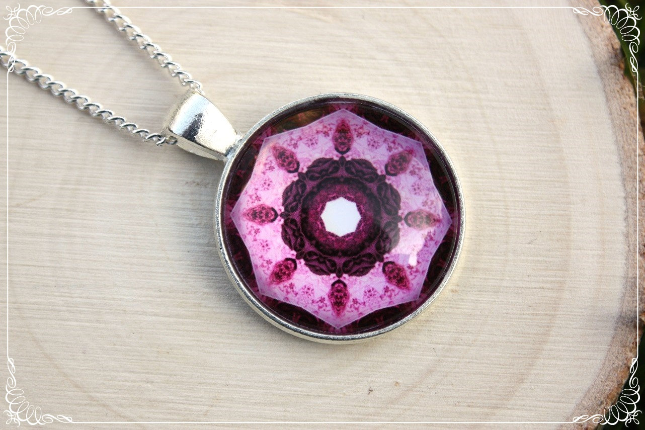 Pendentifs "Mandalas - Roses"