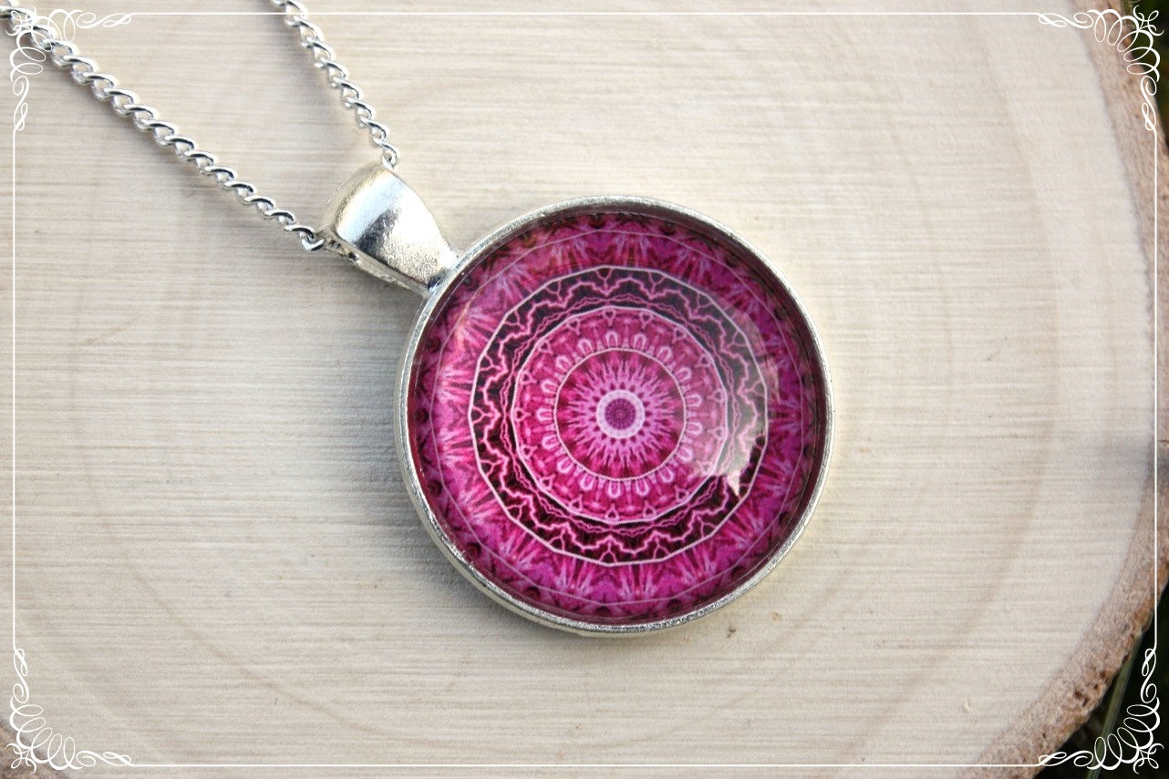 Pendentifs "Mandalas - Roses"