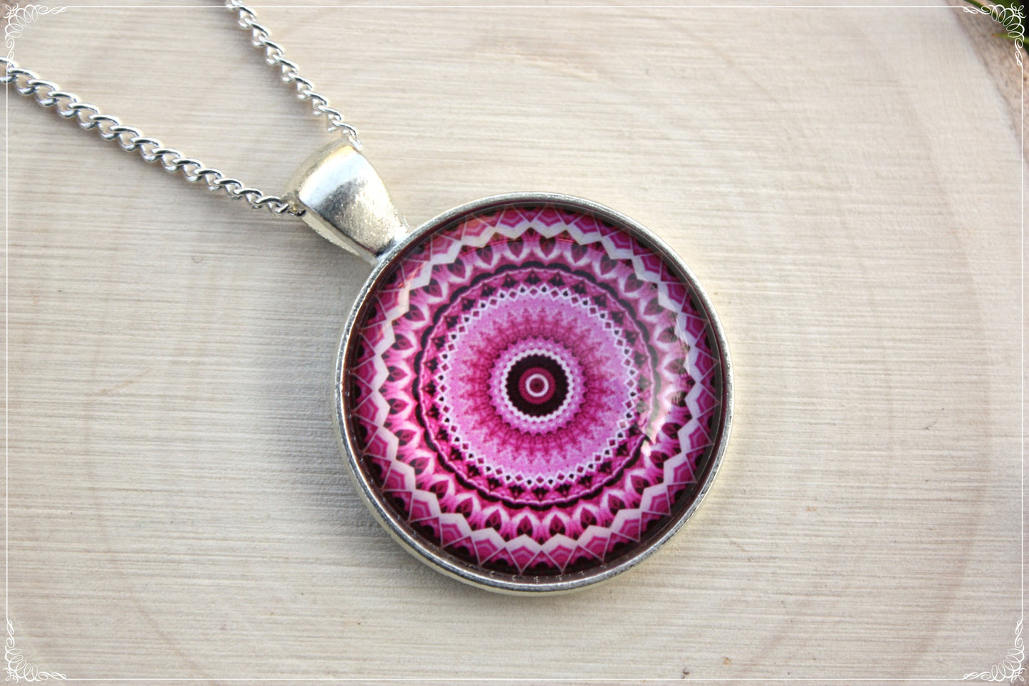 Pendentifs "Mandalas - Roses"