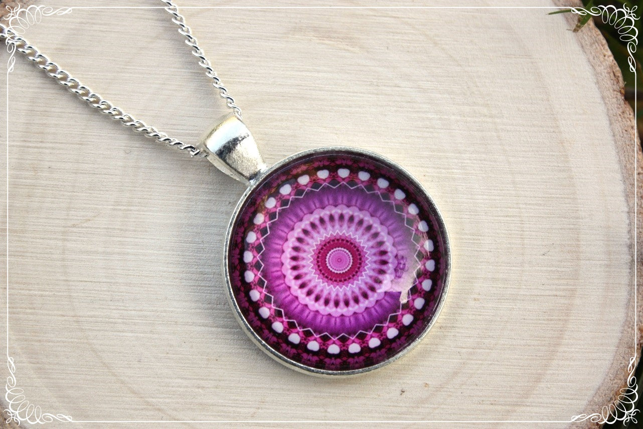 Pendentifs "Mandalas - Roses"