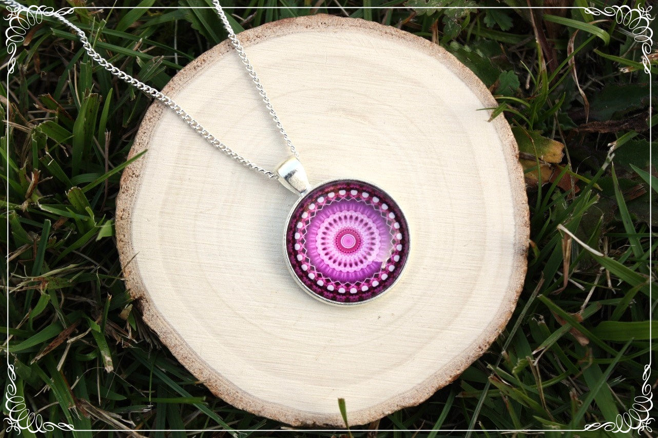 Pendentifs "Mandalas - Roses"