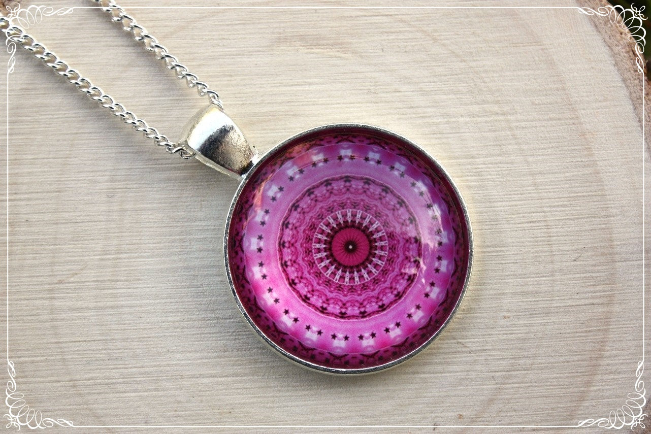 Pendentifs "Mandalas - Roses"