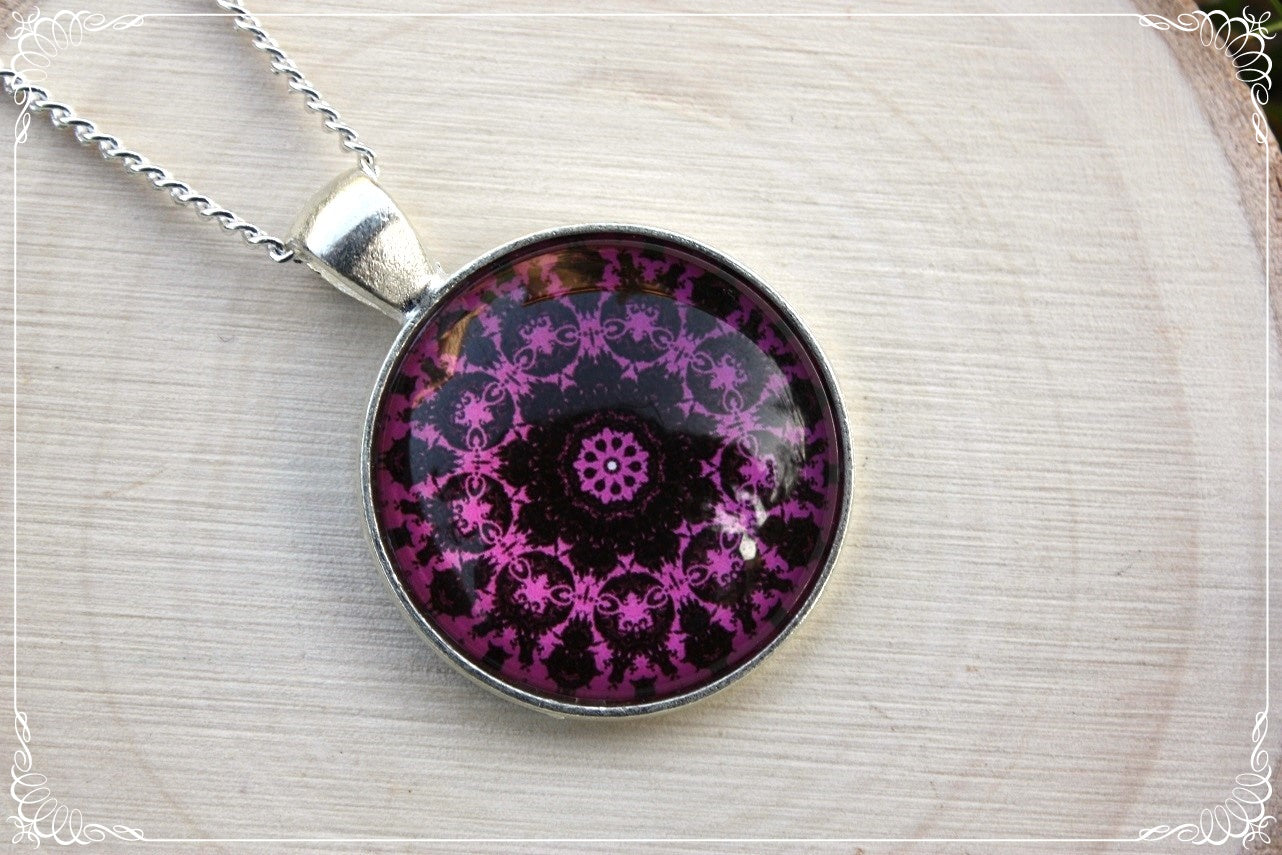 Pendentifs "Mandalas - Roses"