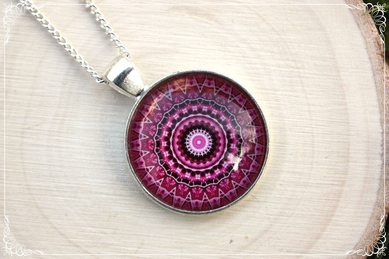 Pendentifs "Mandalas - Roses"