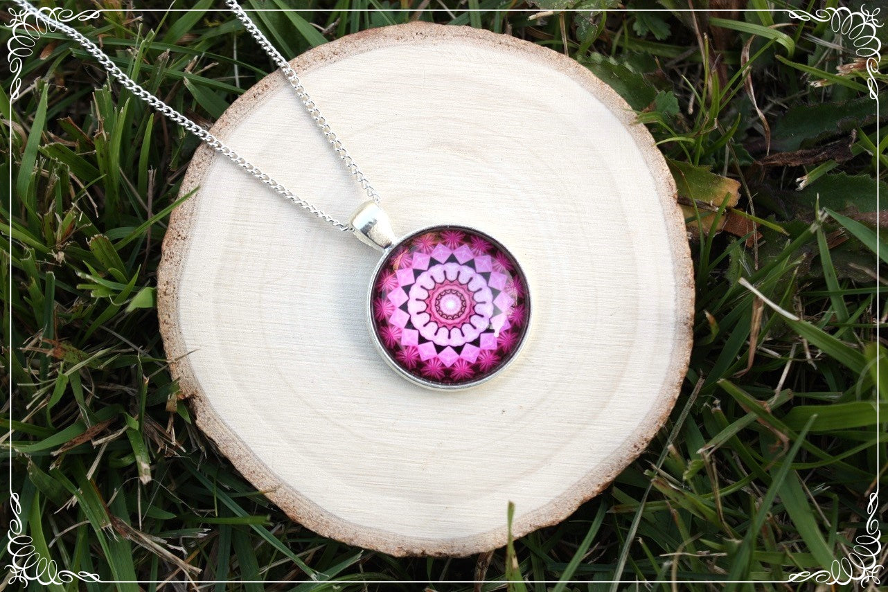 Pendentifs "Mandalas - Roses"