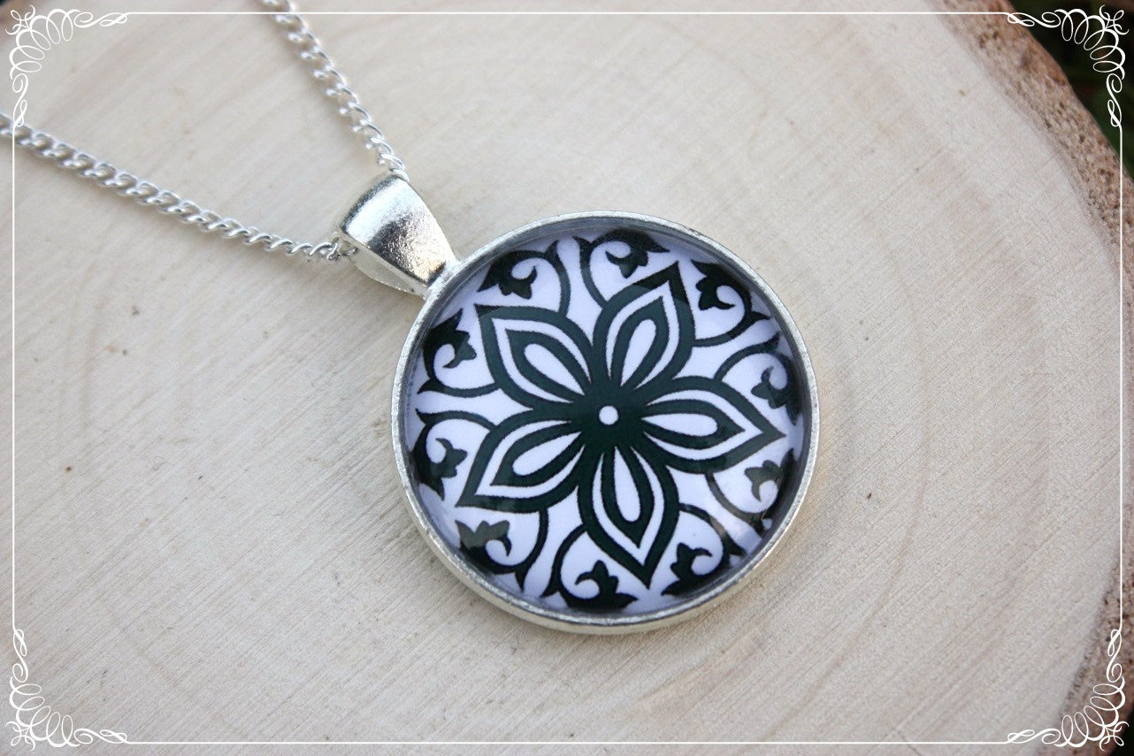 Pendentifs "Mandalas - Noirs"