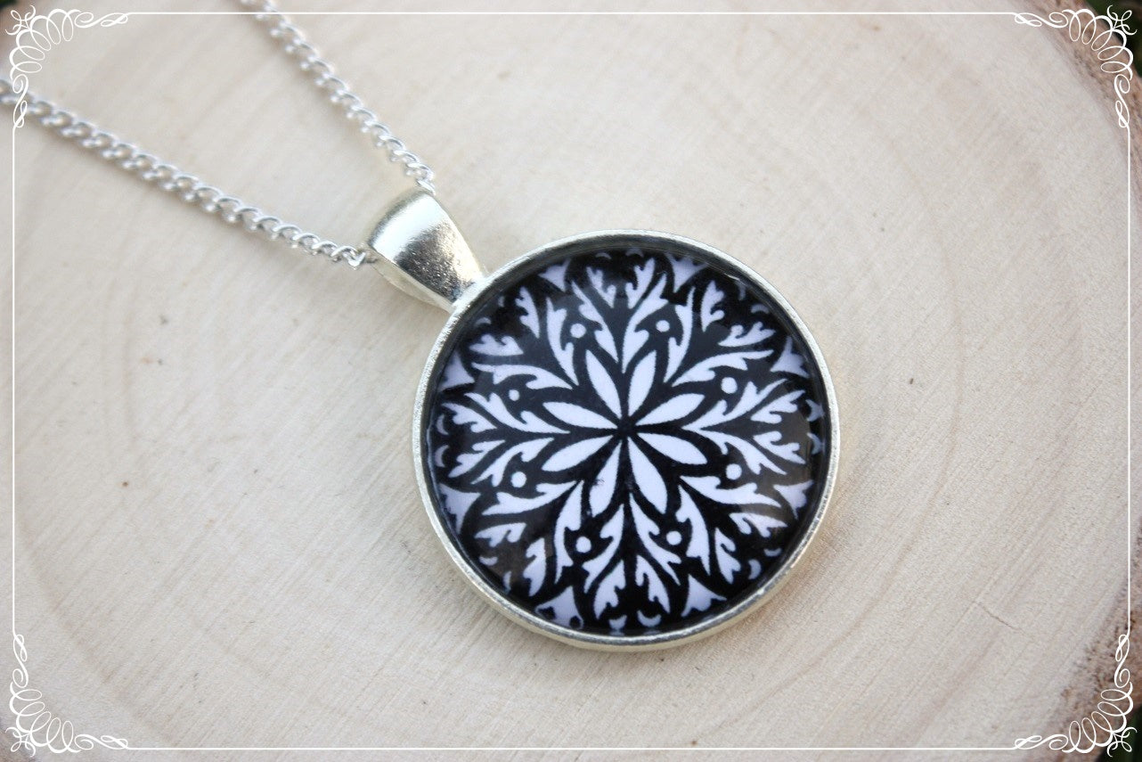 Pendentifs "Mandalas - Noirs"