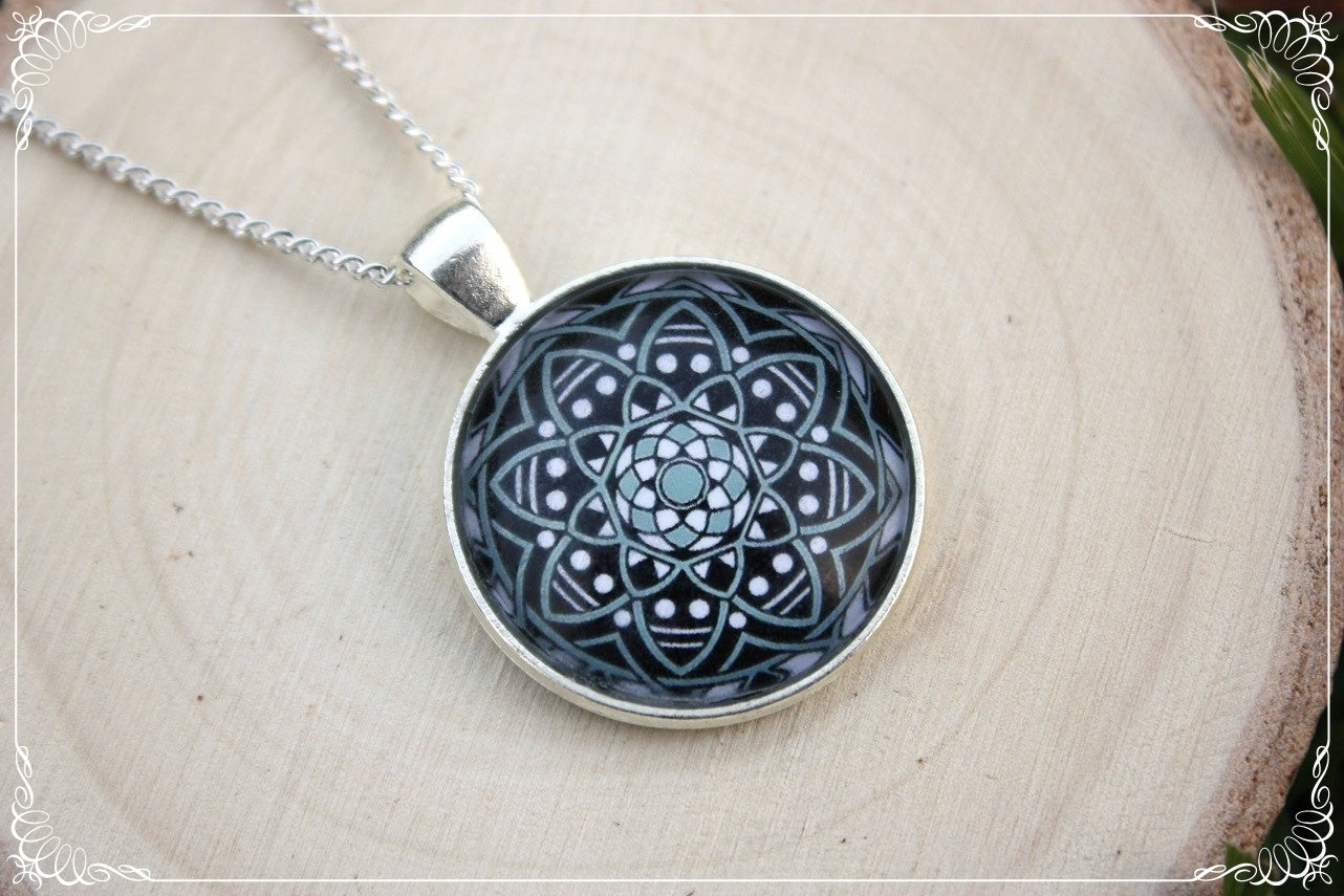 Pendentifs "Mandalas - Noirs"