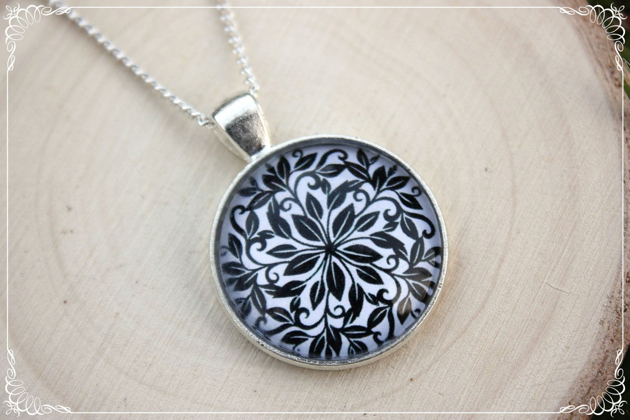 Pendentifs "Mandalas - Noirs"