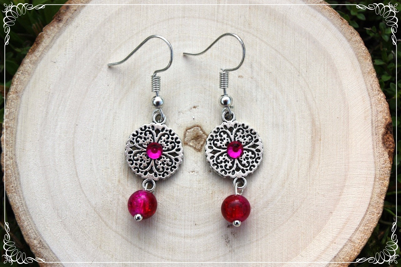 Boucles d'oreilles "Cercles filigranes"