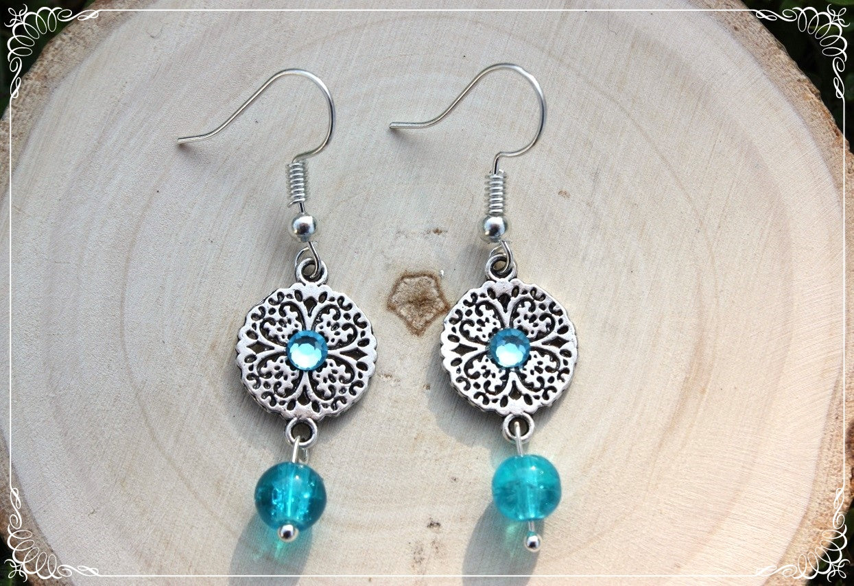 Boucles d'oreilles "Cercles filigranes"