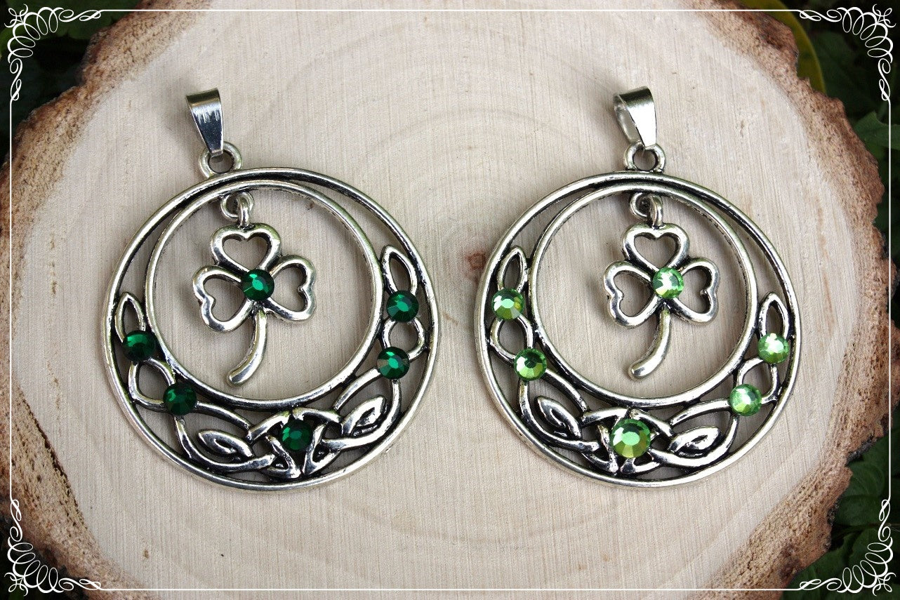 Pendentifs celtiques "Trèfles cerclés"