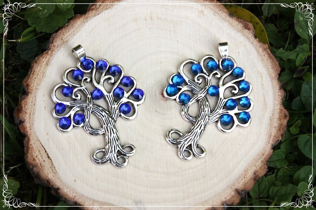 Grands pendentifs "Arbres méandres"