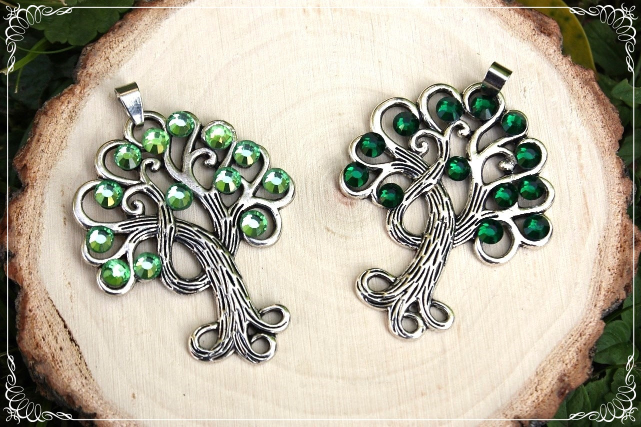 Grands pendentifs "Arbres méandres"