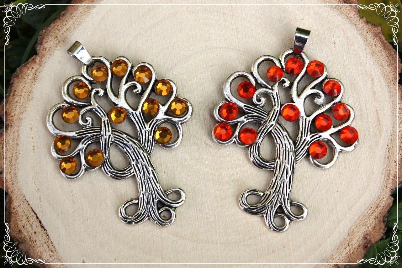 Grands pendentifs "Arbres méandres"